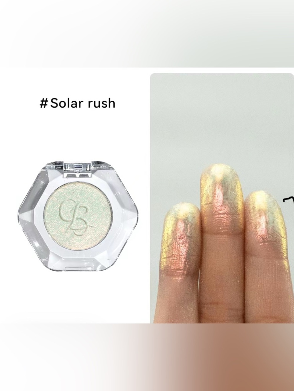 Solar Rush, NIB Ourbella single multi-chrome eyeshadow